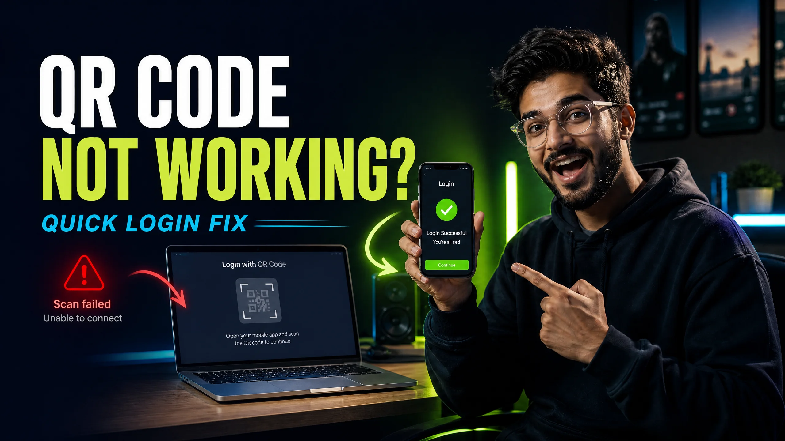 QR code not working or not showing? Try this first